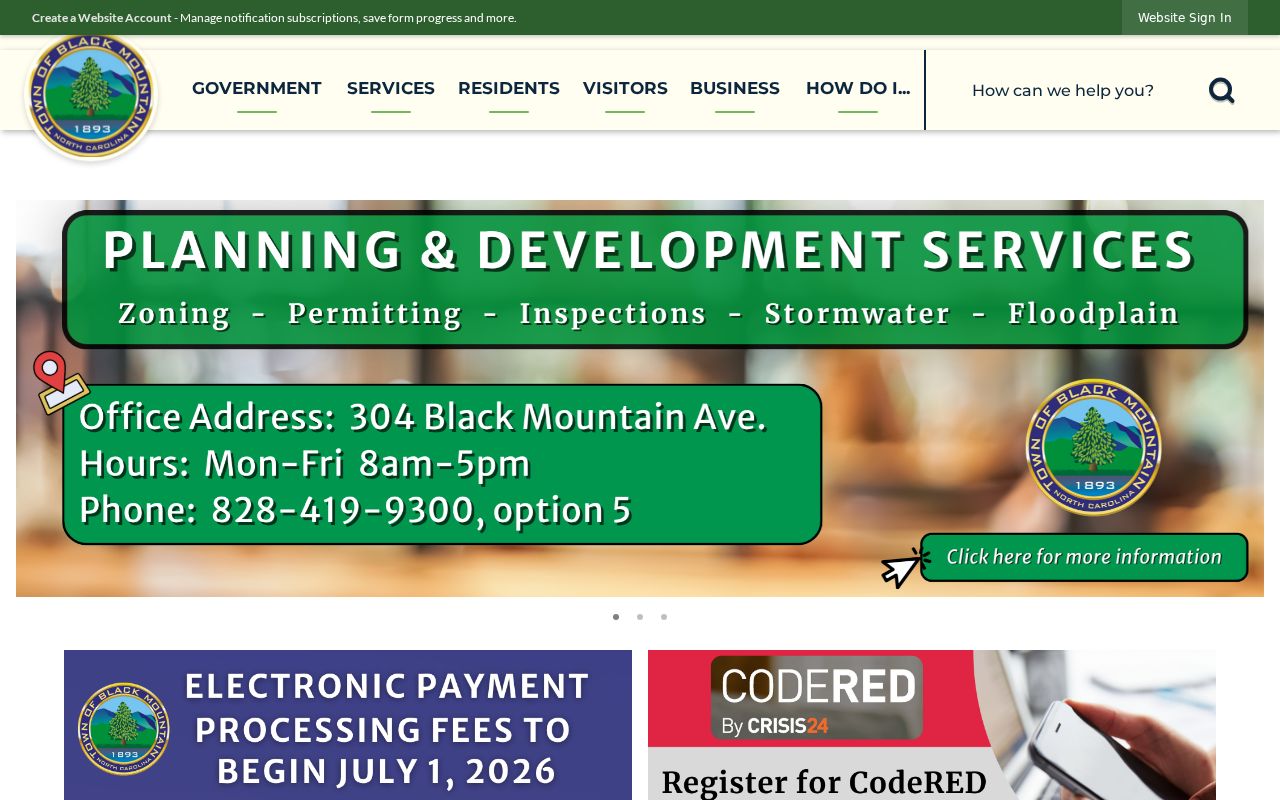 Black Mountain criminal records town government website