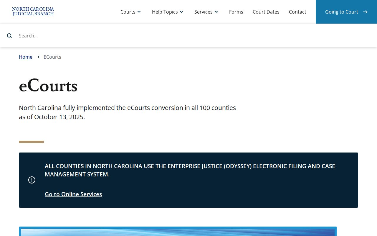 Buncombe County criminal court case eCourts services