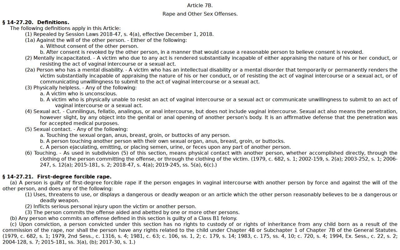 North Carolina registration law for Buncombe County sex offender records